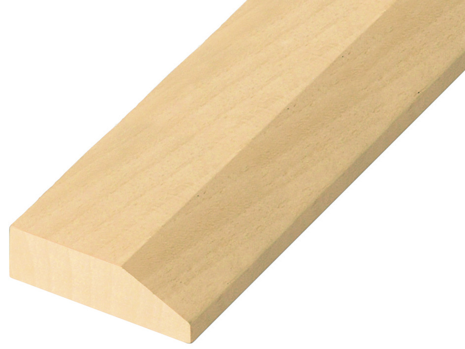 Moulding ayous, width 65mm, height 20mm, bare timber
