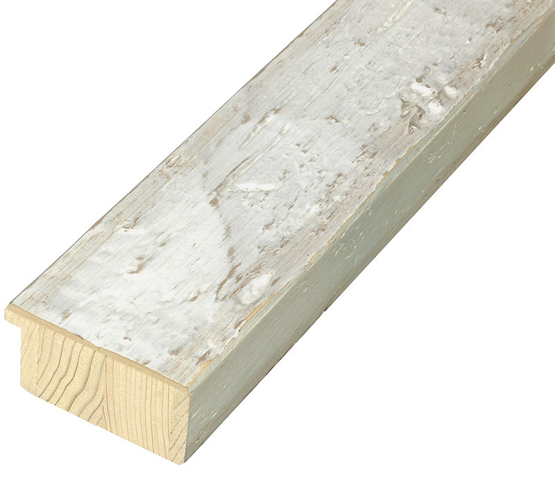 Moulding finger-jointed fir Width 68mm - White