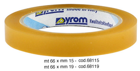 Transparent adhesive tape - mm 15x66 mt