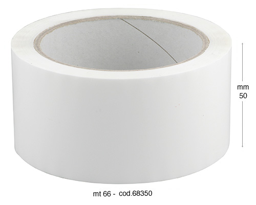 White adhesive tape - mm 50x66 mt