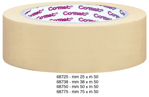 Masking adhesive tape, havana - mm 25x50 mtrs