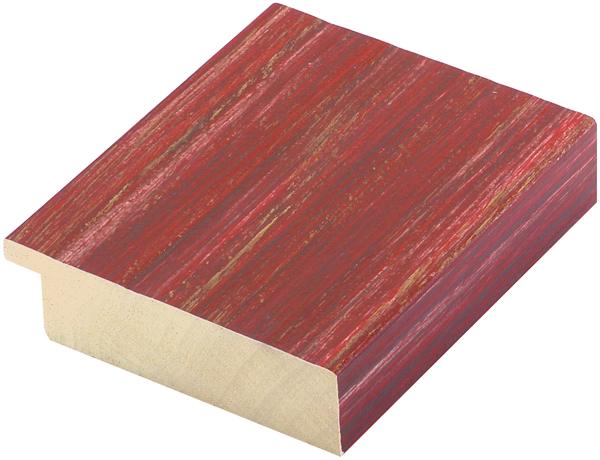 Moulding ayous 68mm - mottled, red - 68RUBINO