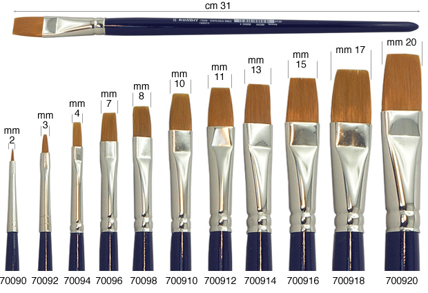 Toray flat brushes no. 10