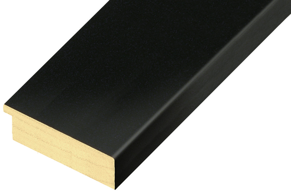 Moulding ayous, width 68mm height 20 - black