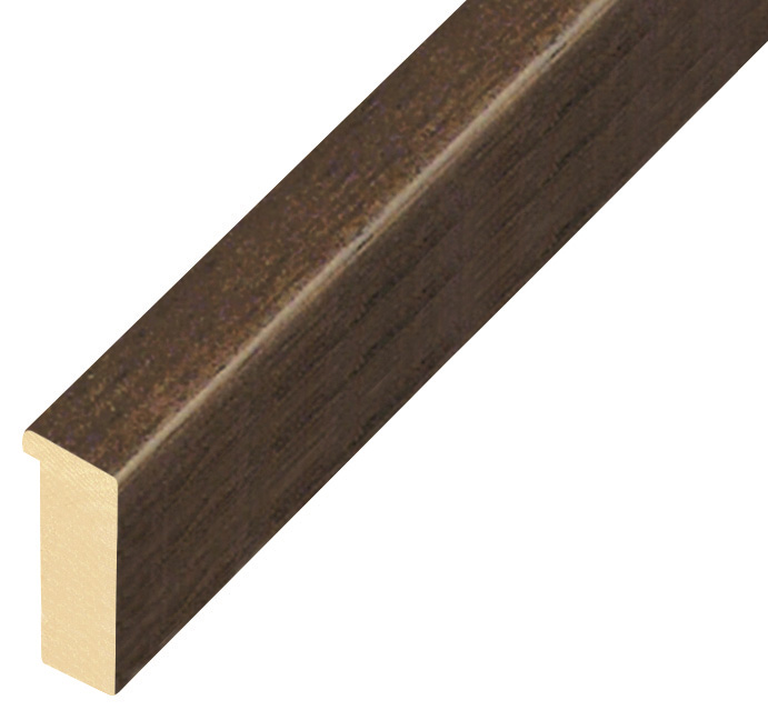 Moulding ayous, width 15mm height 32 - Walnut - 715NOCE