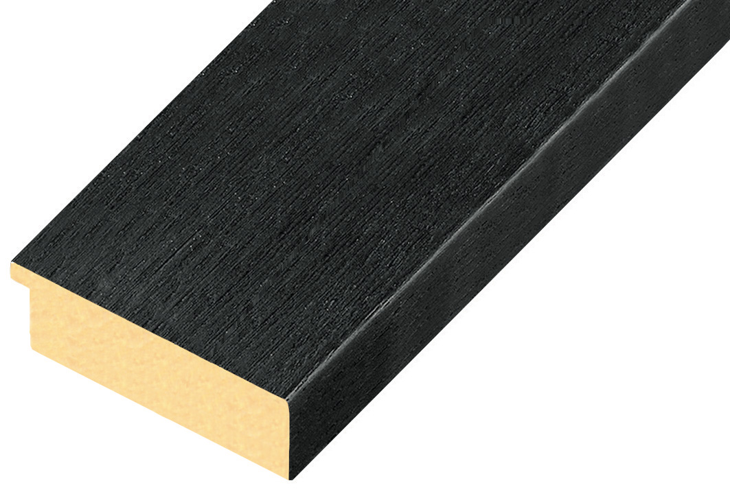 Corner sample of moulding 71NERO - C71NERO