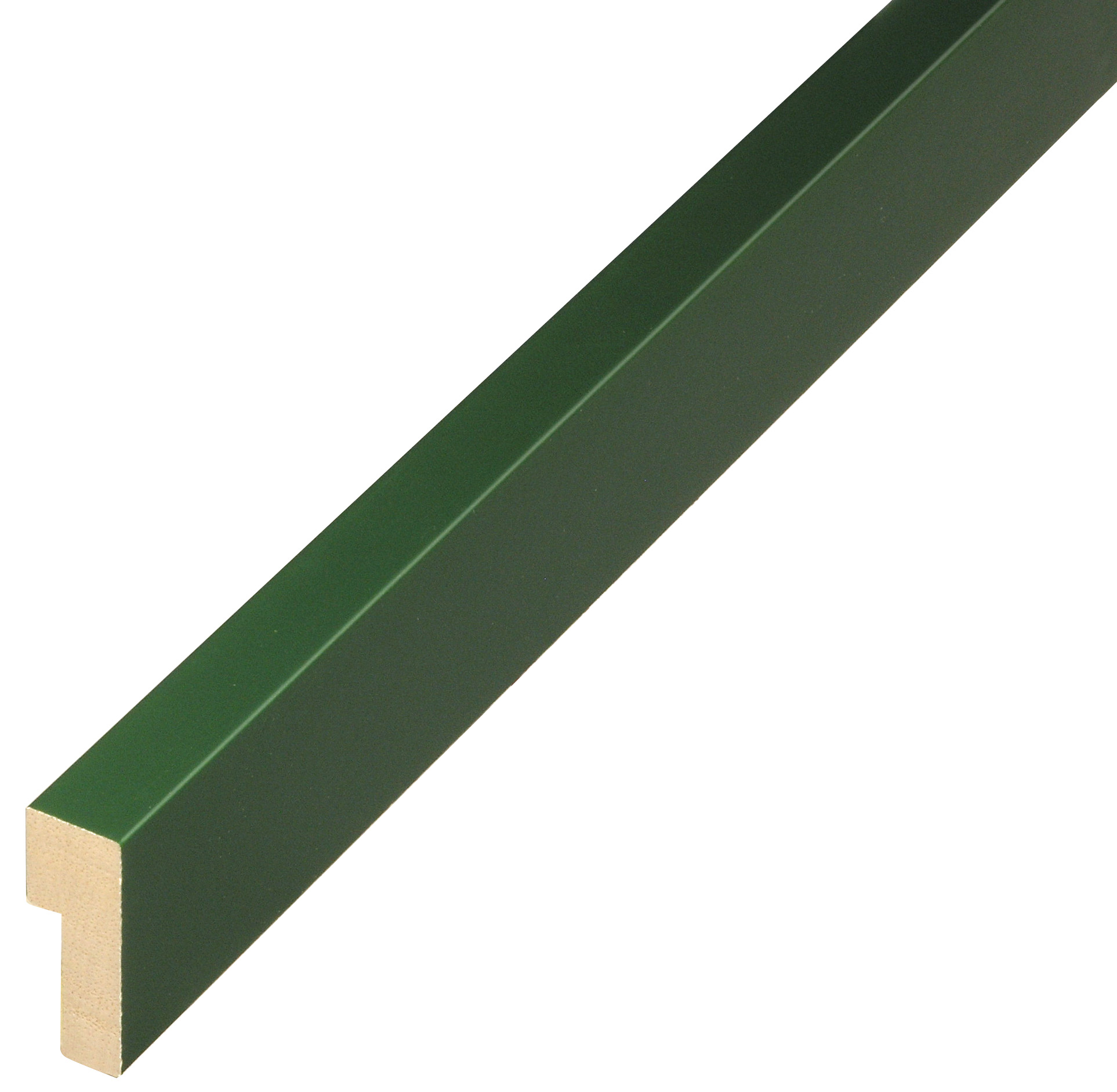 Moulding ayous - Widht 15 mm - Height 40 mm - Green - 726VERDE