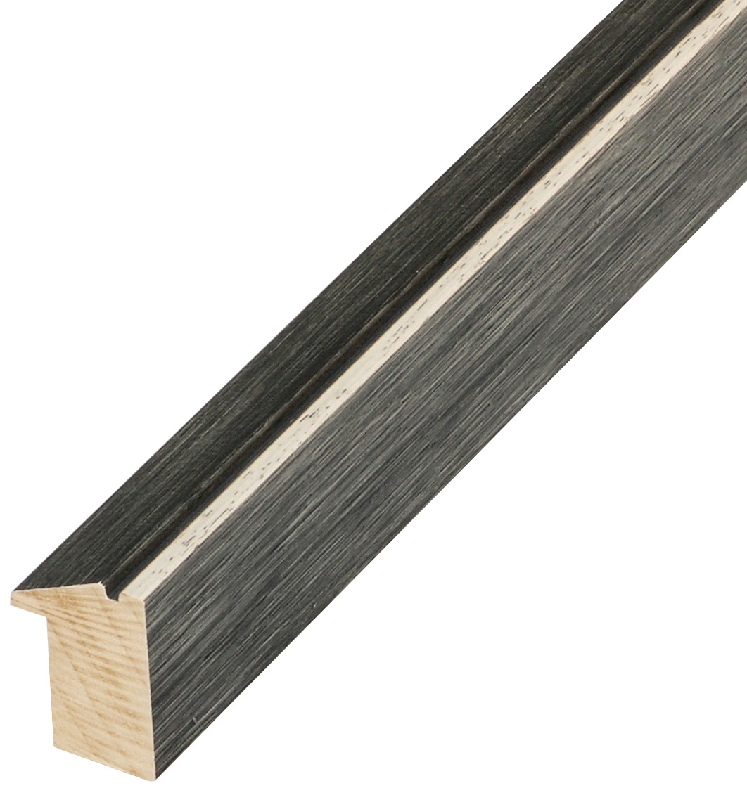 Moulding ayous, height 40mm width 28 - Black - 727NERO