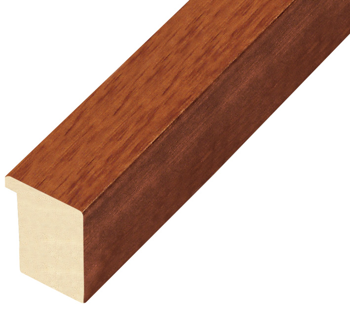 Moulding ayous, width 30mm height 32 - mahogany - 730MOGANO