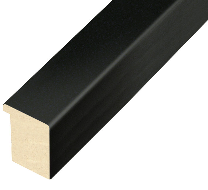 Moulding ayous, width 30mm height 32 - matt black - 730NERO