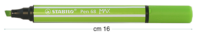 Stabilo Pen 68 MAX markers, Dark Green