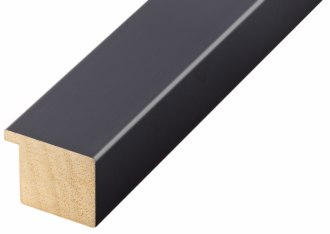 Moulding ayous, width 40mm height 32 - black - 740NERO