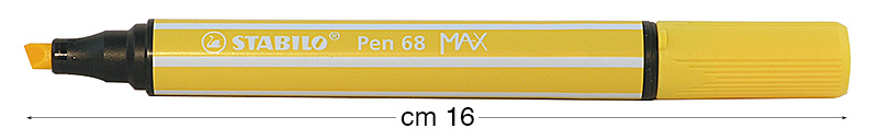 Stabilo Pen 68 MAX markers, Yellow