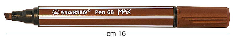 Stabilo Pen 68 MAX markers, Dark Walnut