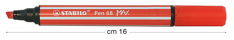 Stabilo Pen 68 MAX markers, Carmine