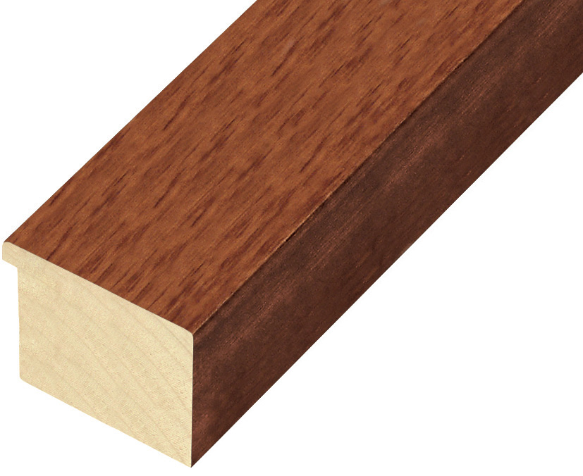 Moulding ayous, width 50mm height 32 - mahogany  - 750MOGANO
