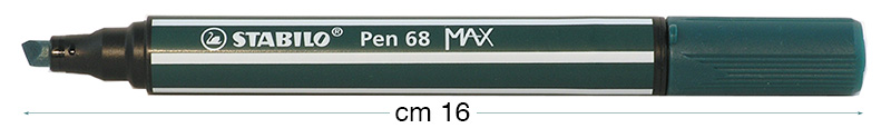 Stabilo Pen 68 MAX markers, Blue Green