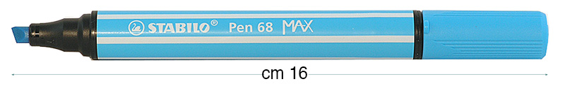 Stabilo Pen 68 MAX markers, Azur