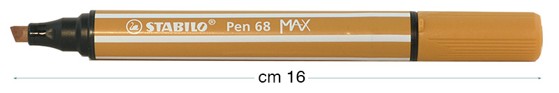 Stabilo Pen 68 MAX markers, Light Walnut