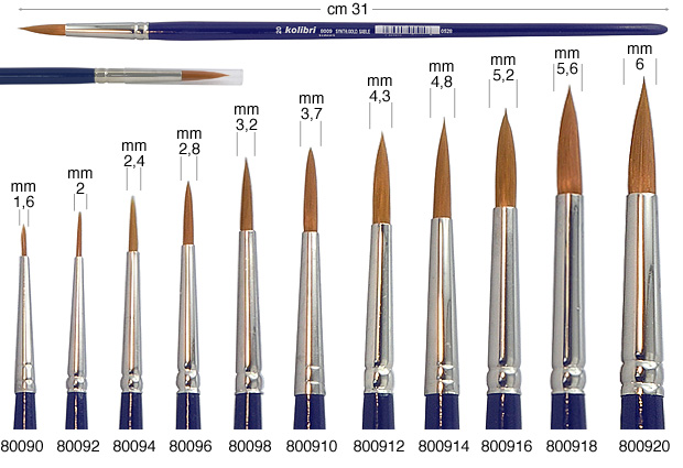 Toray round brushes no. 6