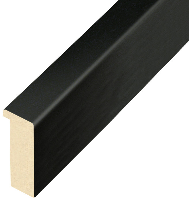 Moulding ayous Width 20mm height 45 - Mat black