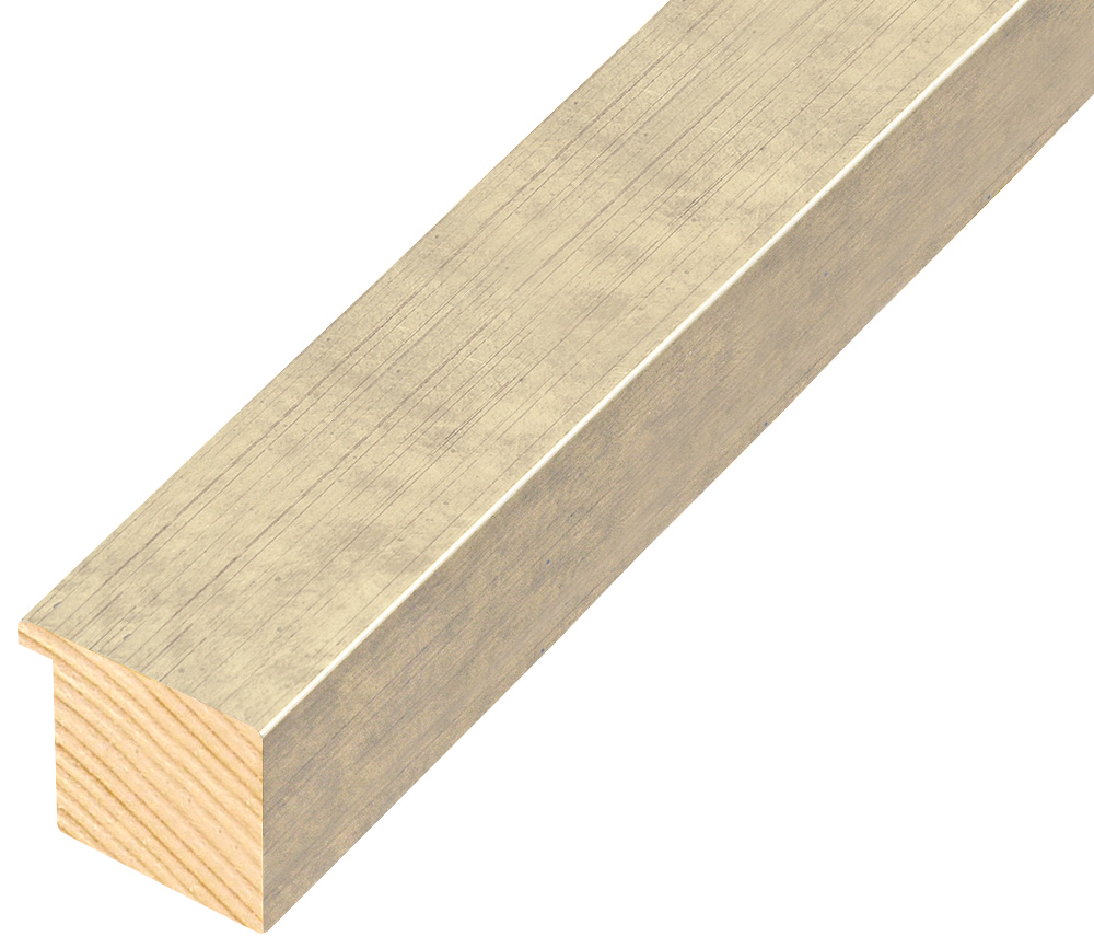 Moulding finger-jointed pine, width 67mm, height 32 - Silver - 824ARG