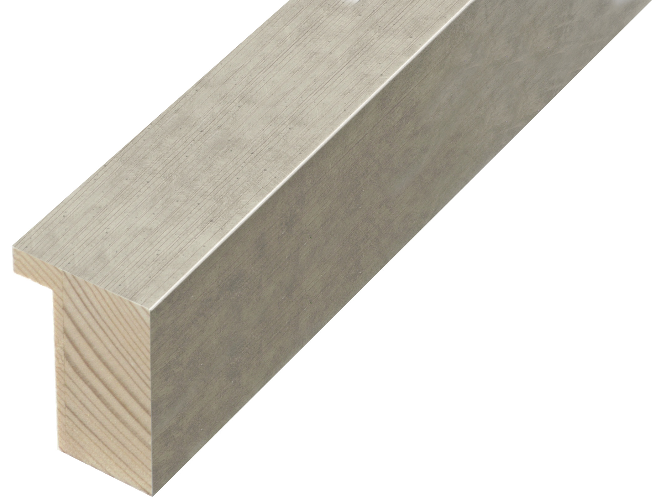 Moulding finger-jointed pine Width 33mm height 50 - Silver - 827ARG
