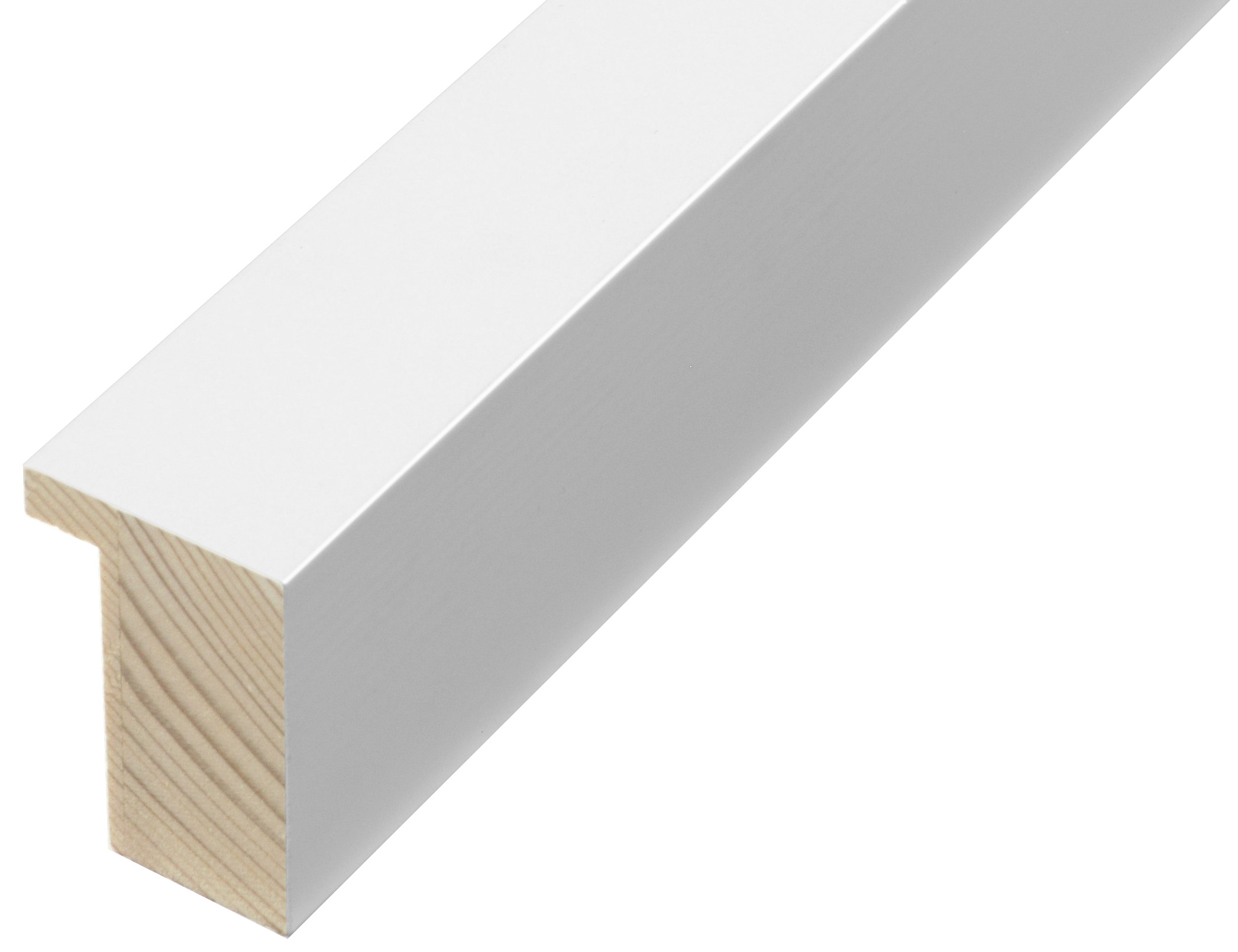 Moulding pine width 33mm height 50 - white