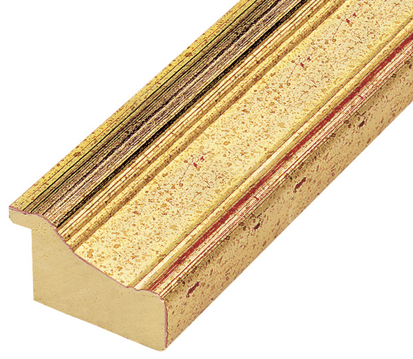 Moulding ayous, width 56mm, height 33 - distressed gold - 841ORO