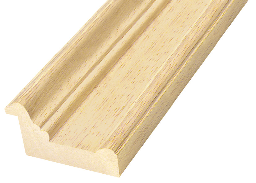 Moulding ayous, width 65mm, height 35mm, bare timber