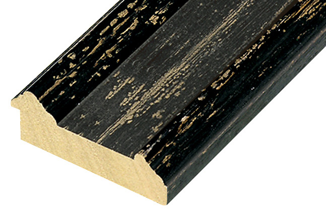 Moulding ayous - Width 105mm Height 34 - black - 866NERO