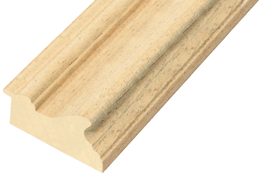 Moulding ayous, width 81mm, height 45mm, bare timber