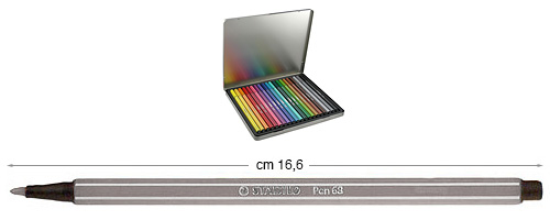 Stabilo Pen 68 markers, Light Grey