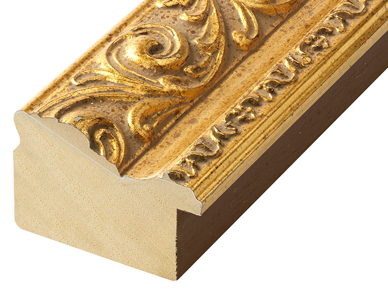 Moulding ayous, width 64mm, height 44 - gold - 936ORO