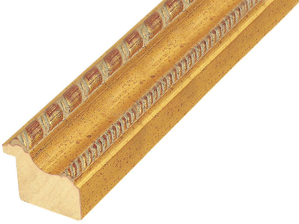 Moulding ayous, width 45mm, height 38 - gold
