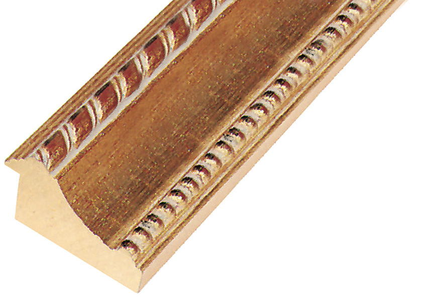 Moulding ayous, width 63mm, height 40 - gold
