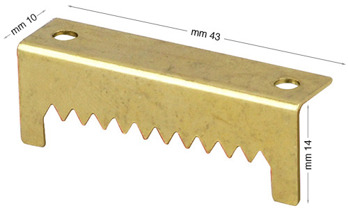 Sawtooth bent hangers, galvanized iron - Pack 100