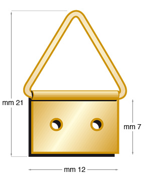 Hangers, short-tail hinged n.2 - Pack 1000