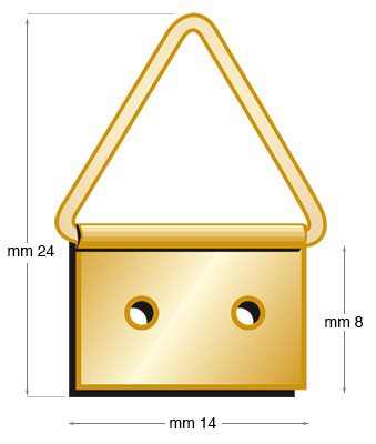 Hangers, short-tail hinged n.3 - Pack 500