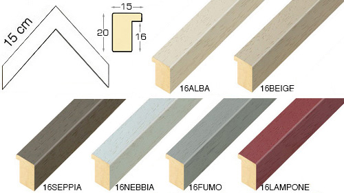 Complete set of corner samples of moulding 16