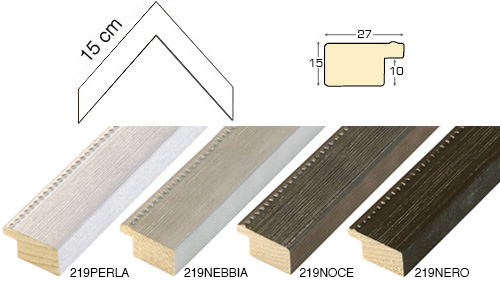 Complete set of corner samples of moulding 219 (4 pieces)