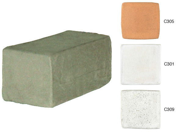 Semi-refractory clay for ceramics, NTK white - 20 Kg
