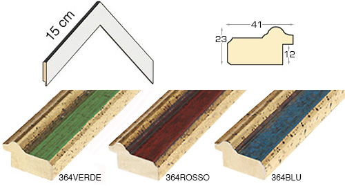 Complete set of corner sample of moulding 364 (2 pieces)