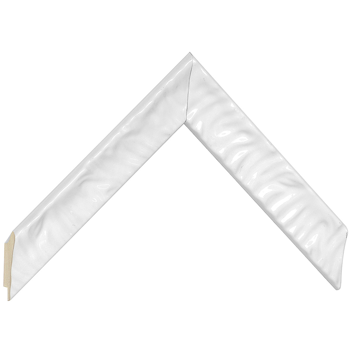 Corner sample of moulding 433BIANCO