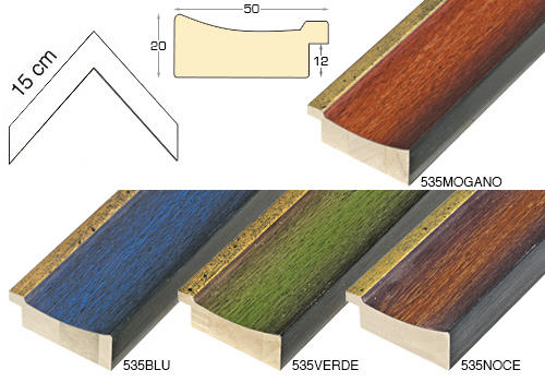 Complete set of corner samples of moulding 535 (4 pieces)