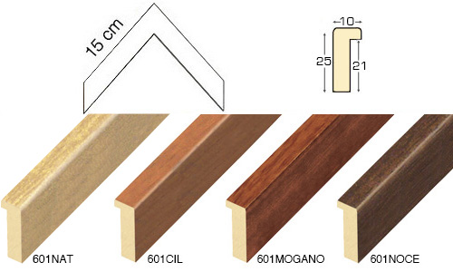 Complete set of corner samples of moulding 601 (4 pieces)