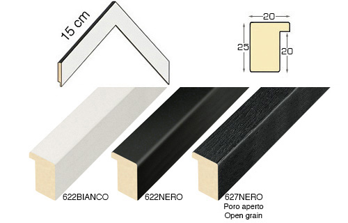 Complete set of corner samples of moulding 622-627 (4 pieces)