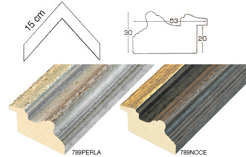 Complete set of corner samples of moulding 789 (2 pieces)