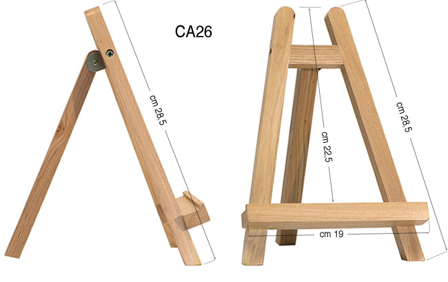 Desk Easel, mini, for display, height cm 28,5