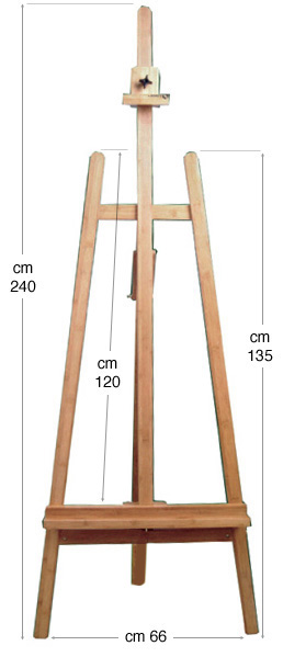 Studio/Gallery Easel, lyre style 